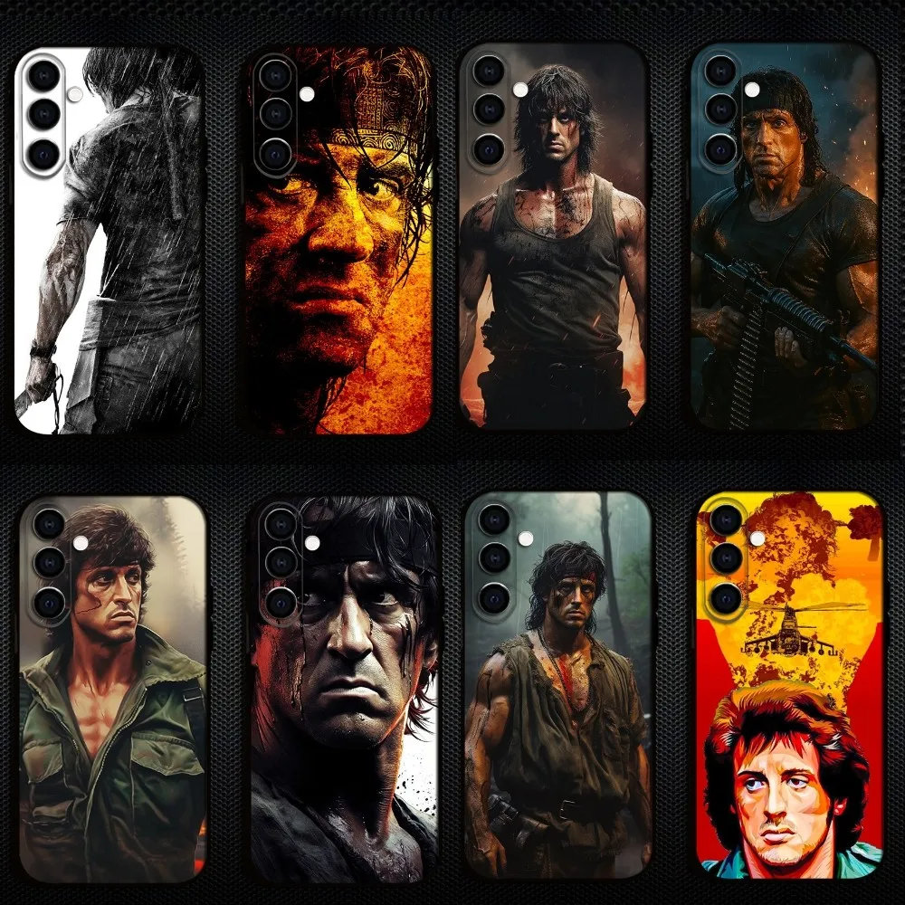 Чехол для телефона First Blood John Rambo для Samsung Galaxy A73, A72, A71, A70, A53, A52, A51, другие мягкие черные чехлы