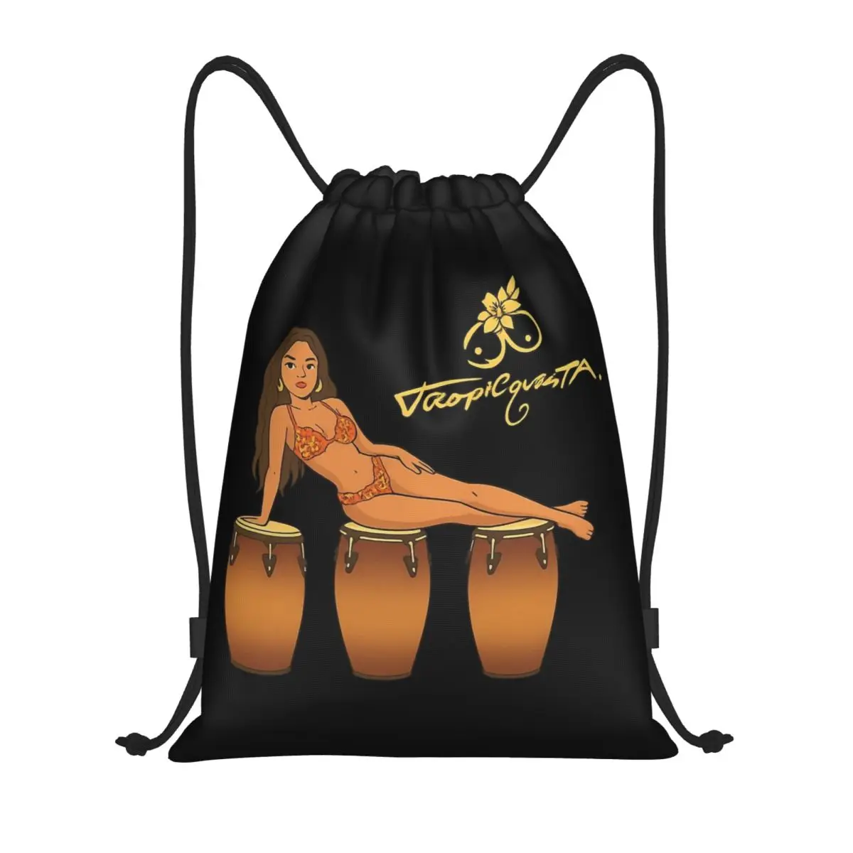 

Tropicoqueta мультфильм Karol G рюкзак на шнурке спортивная спортивная сумка шнурковый рюкзак для упражнений