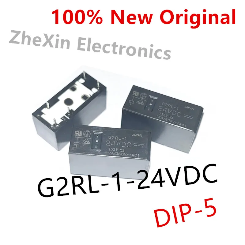 5-10PCS/Lot   G2RL-1-24VDC 、G2RL-1-12VDC 、G2RL-1-5VDC  DIP-5  New electromagnetic power relay   G2RL-1-DC12V、G2RL-1-DC24V