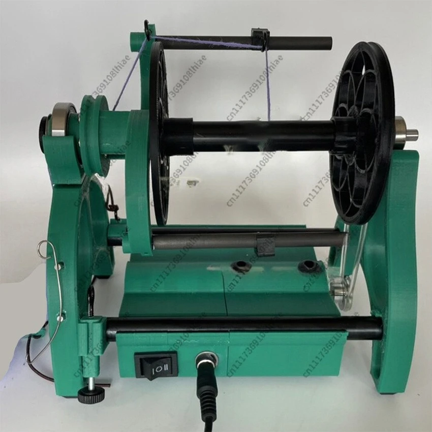 12V adjustable speed display mini electric spinning wheel, wool fiber cotton yarn twist 800RPM
