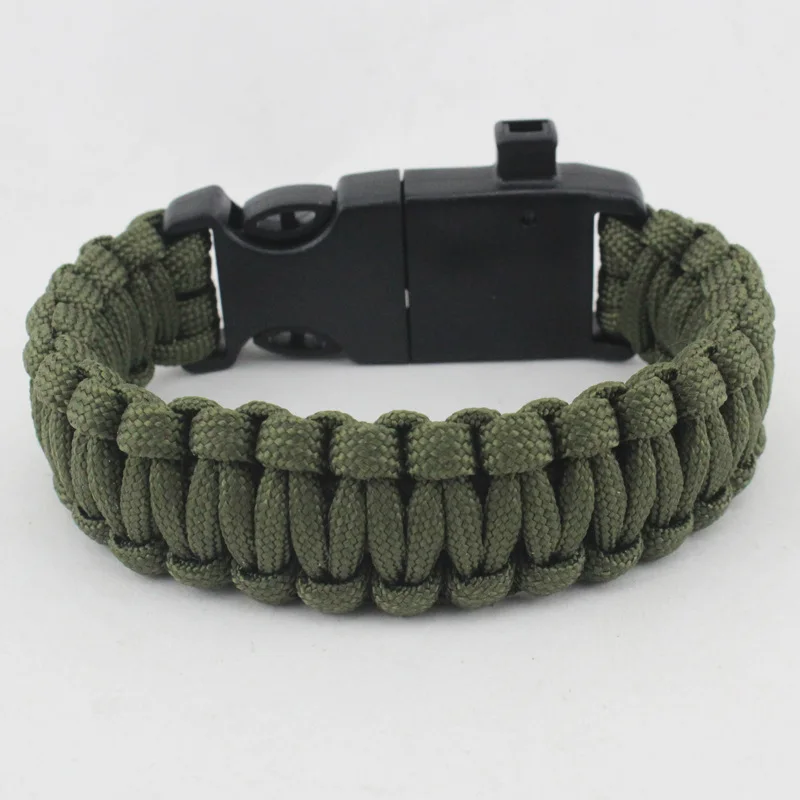 

Fashion Men Outdoor Survival Umbrella Rope SOS Bracelet Camping Adventure Emergency Rescue Compass Sport Whistle Bracelets
