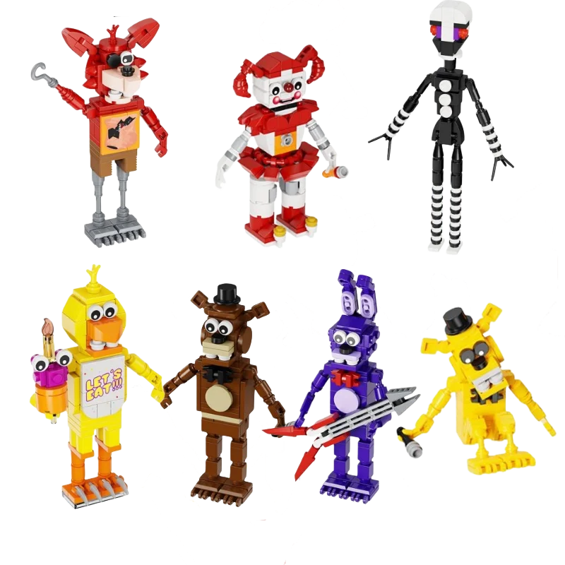 

Фигурки FNAF: Набор для сборки «Пять ночей с Фредди» — игрушки, модели, сувениры, подарки на день рождения для детей