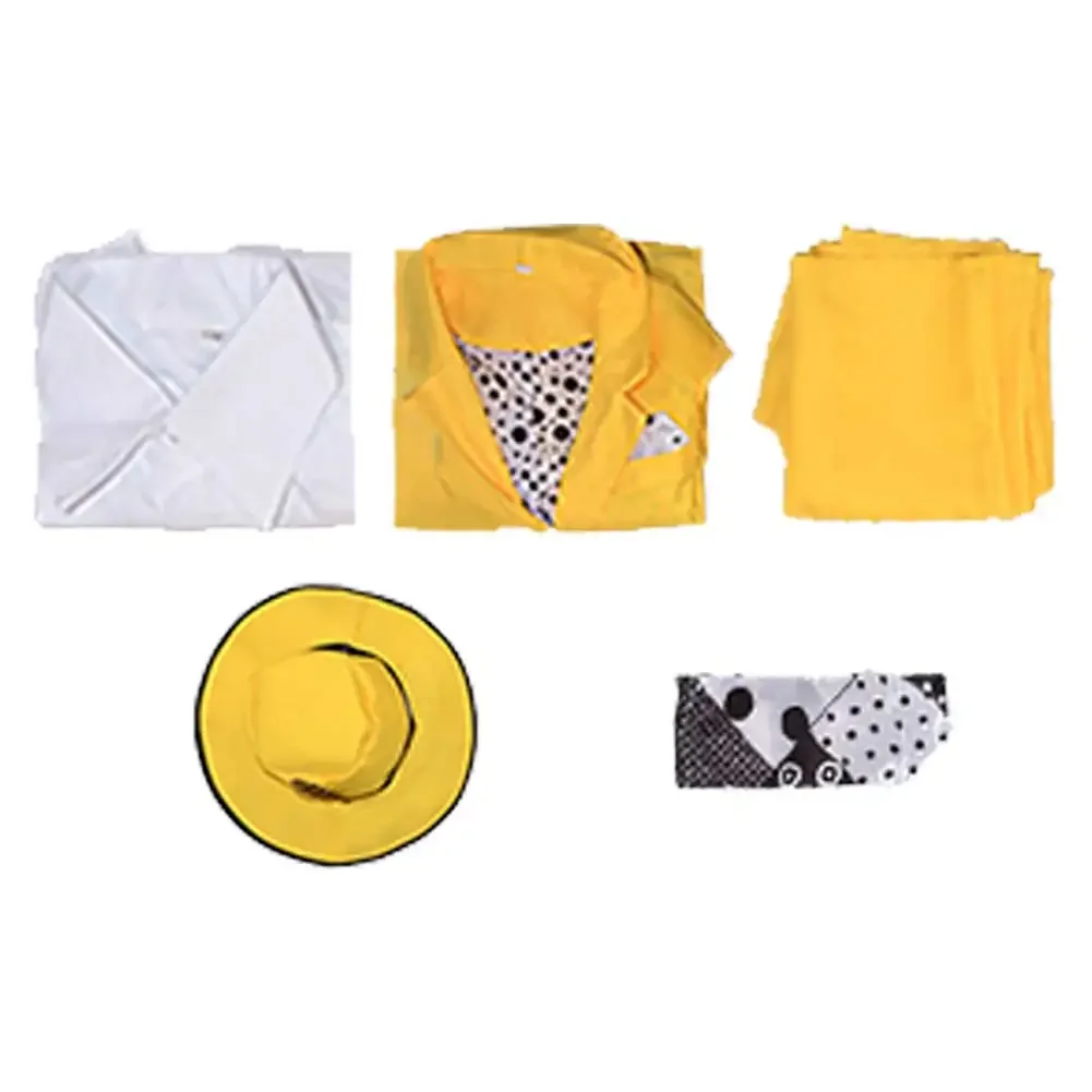 Jim Cosplay Kids Boys Fantasie Gele Pakken Film Het Masker Kostuum Vermommen Kind Cosplay Roleplay Fantasia Outfits Halloween