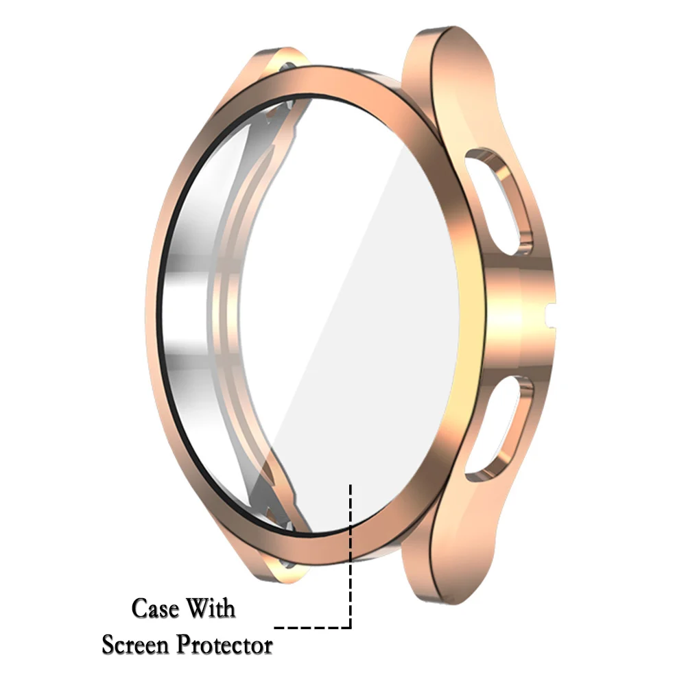 For Samsung Galaxy Watch 4 40mm/44mm Watch Case Soft TPU Cover Protector Shell With Protector Durable Screen Protection