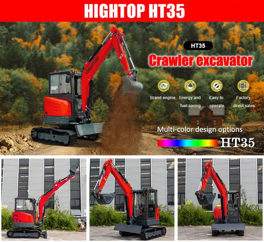 حفار حفار صغير من يانمار حفارات 3.5 طن مع حفارات زاحفة هيدروليكية للديزل المقصورة
