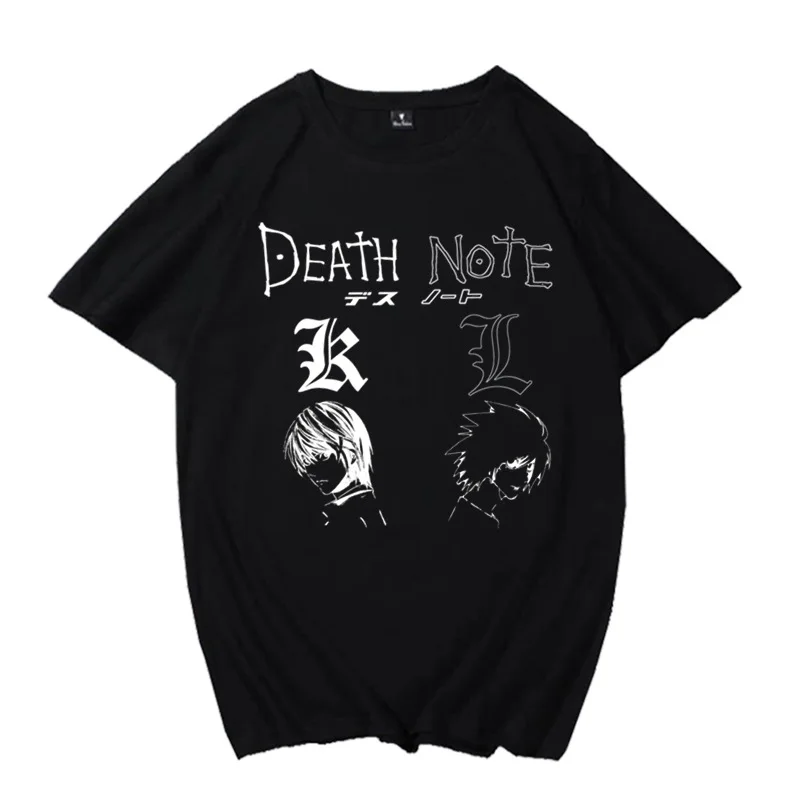 DEATH NOTE 2023 Man/Women Harajuku T-shirt Round Neck Short Sleeve Casual Unisex Streetwear COTTON Top