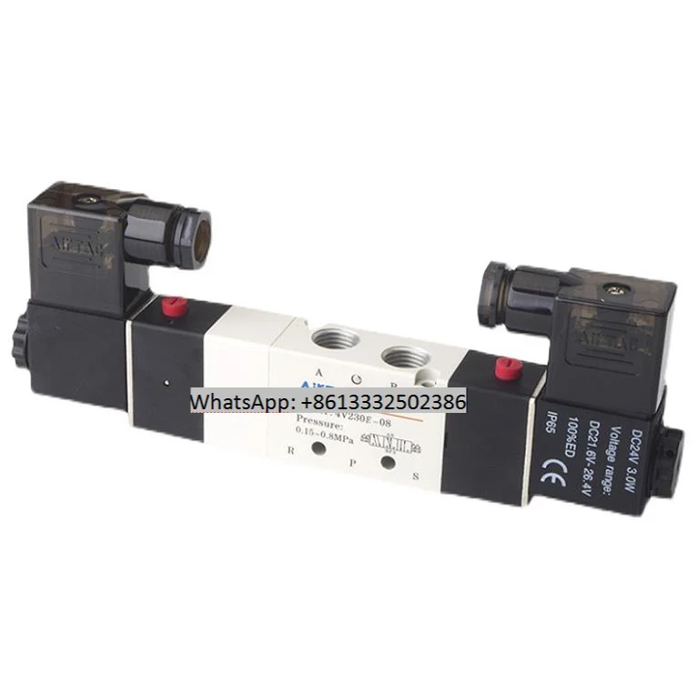 

2pcs ,06B 4V130C-06 4V130P-06,06B DC24V AC220V FSQD AIRTAC Pneumatic Components Solenoid Valve 5/2 5/3 Way 4V100 4V130