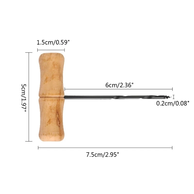 Công cụ mở lỗ hình chữ T F92C DIY Công cụ khắc gỗ Hướng dẫn sử dụng lỗ thủ công