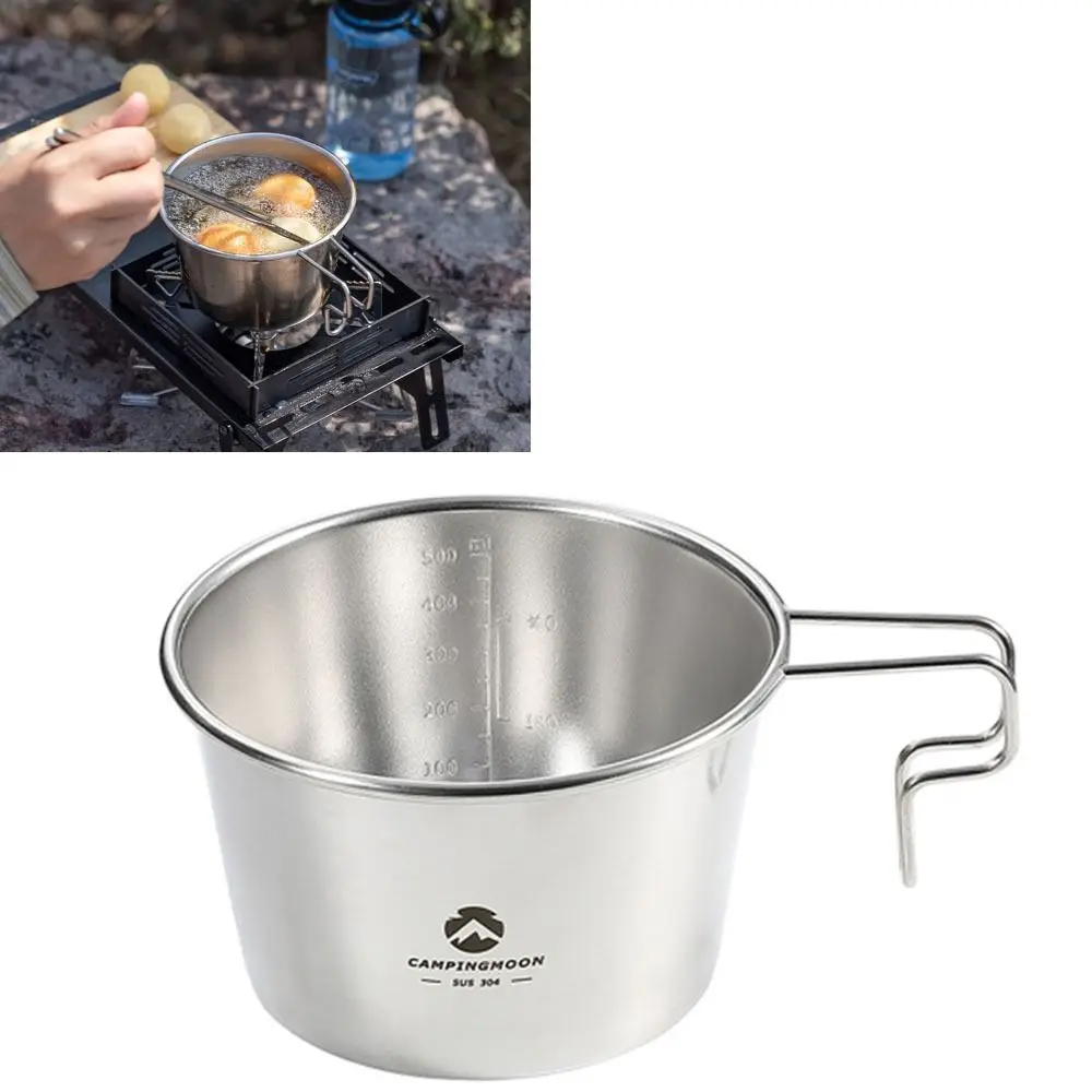 

Прочный стакан Sierra Cup объемом 600 мл/20,29 унций с ручкой, серебристый, из нержавеющей стали, глубокий, для походов