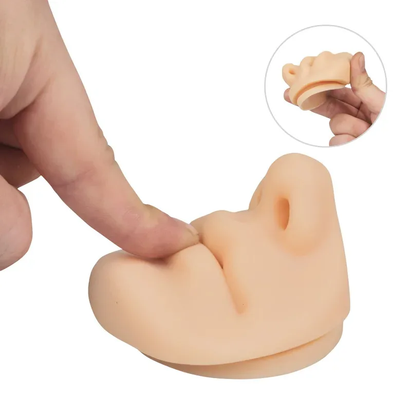 1PCS Microblading Reusable 5D Silicone Mouth Nose Model For PMU Beginner Training Tattoo Piercing Tool Jewelry Display Accessory