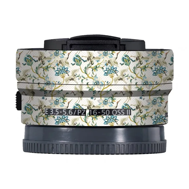 Autocollant personnalisé pour Sony E PZ 16-50mm F3.5-5.6 OSS II, autocollant d'objectif d'appareil photo pour Film d'emballage en vinyle E 16-50 1650II