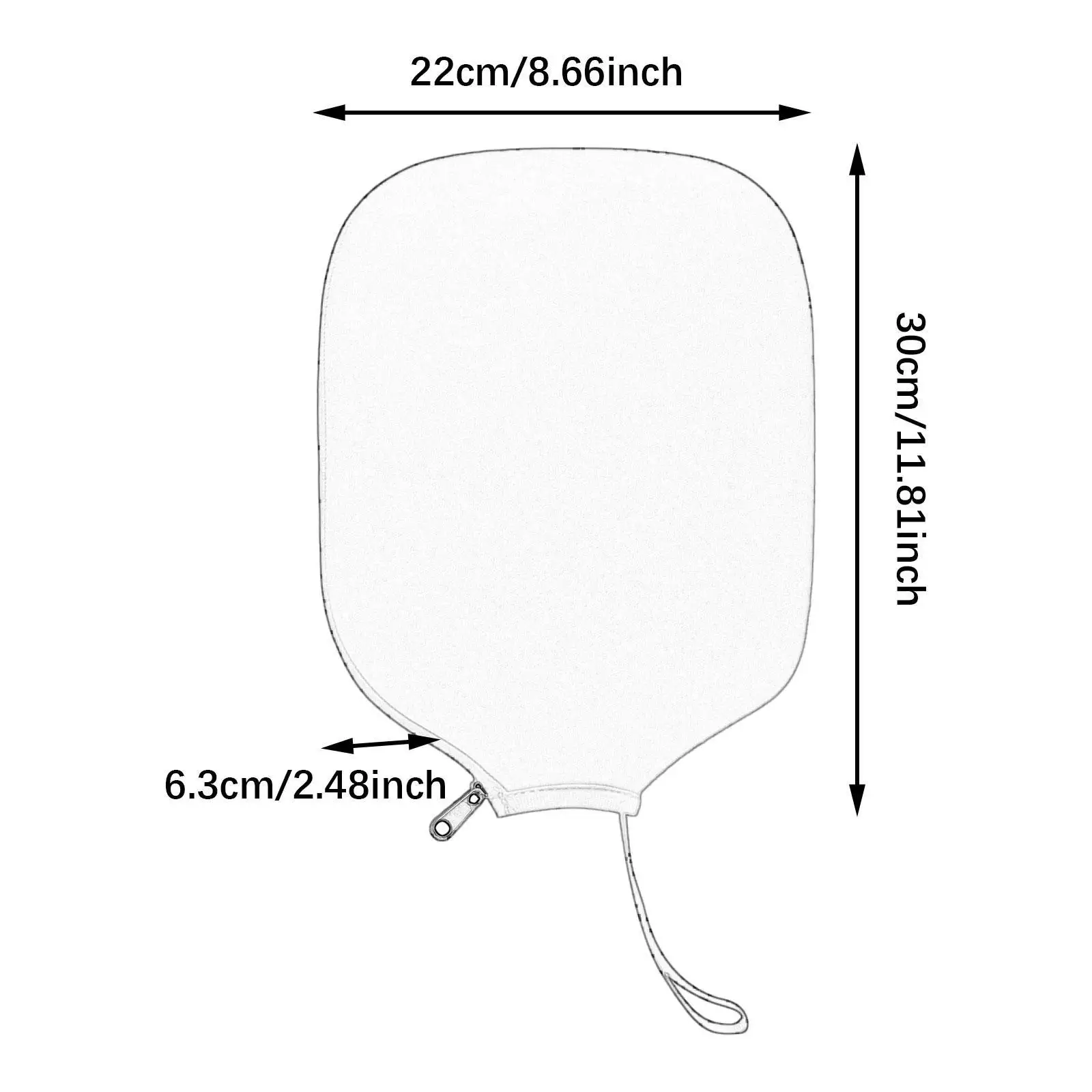 Pickleball paddle capa caso de remo à prova de choque transportadora de armazenamento à prova de poeira pickleball cabeça capa protetor de raquete para prática