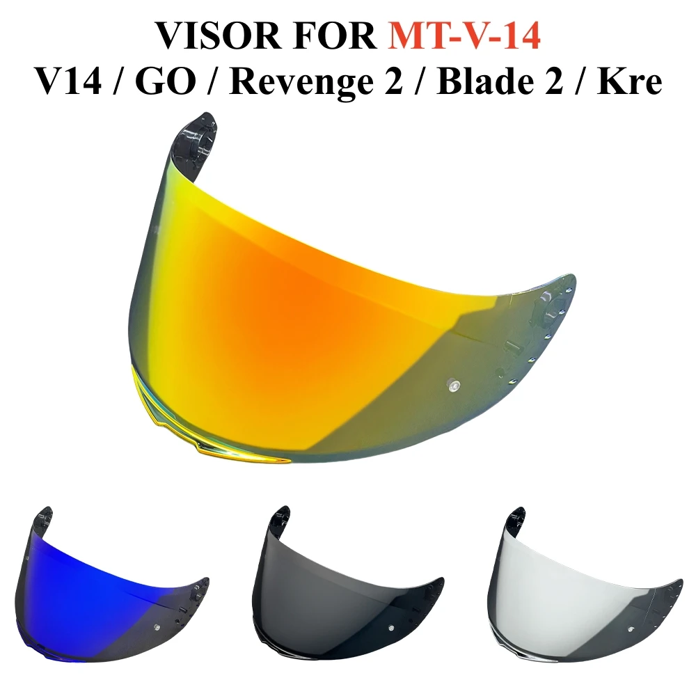 Motorcycle Helmet Visor For MT-V-14 Rapide Targo Blade2 Revenge 2 Anti-UV MT V14 Replacement Lens Casco Moto Visera Accessories