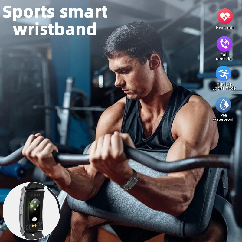 LIGE Nuovo braccialetto intelligente da uomo Conteggio passi Promemoria messaggio Frequenza cardiaca Monitor del sonno Sport Fitness Salute Smartwatch Smart Band