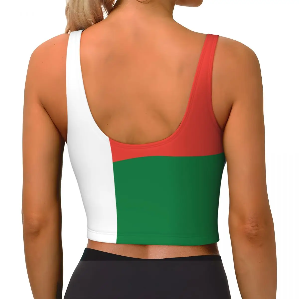 Sports Bra Women Running Yoga Clothes Vest Madagascar Flag Gathering Fitness Vest