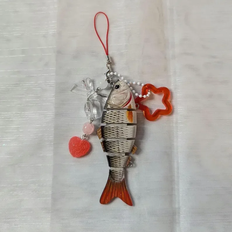 Handmade fish keychains, lovely jewelry image 2