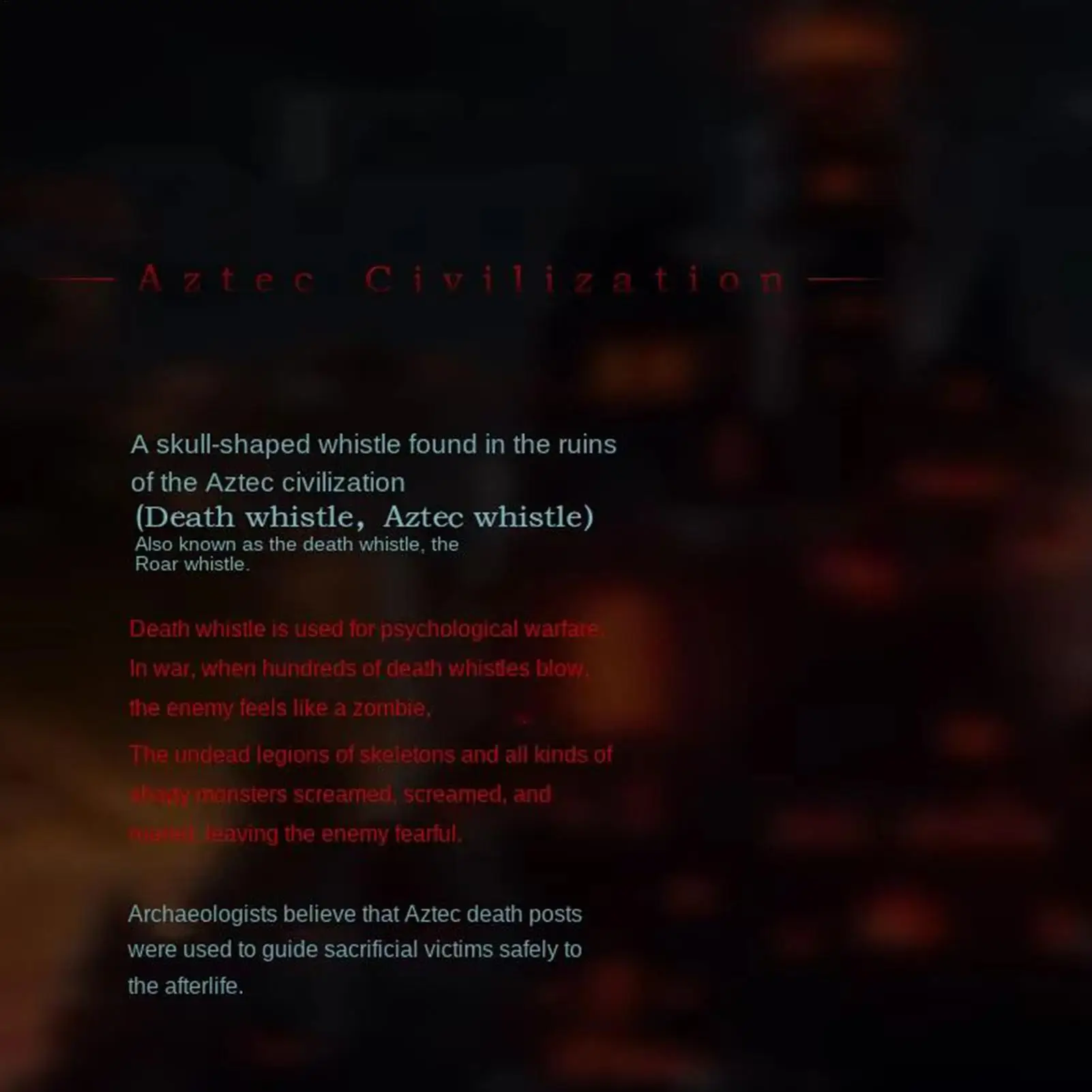 الأزتيك الموت صافرة هالوين مصاص دماء جو مخيف الداعم المحمولة التخييم المشي لمسافات طويلة ملعب لوازم ألعاب الحفلات #6