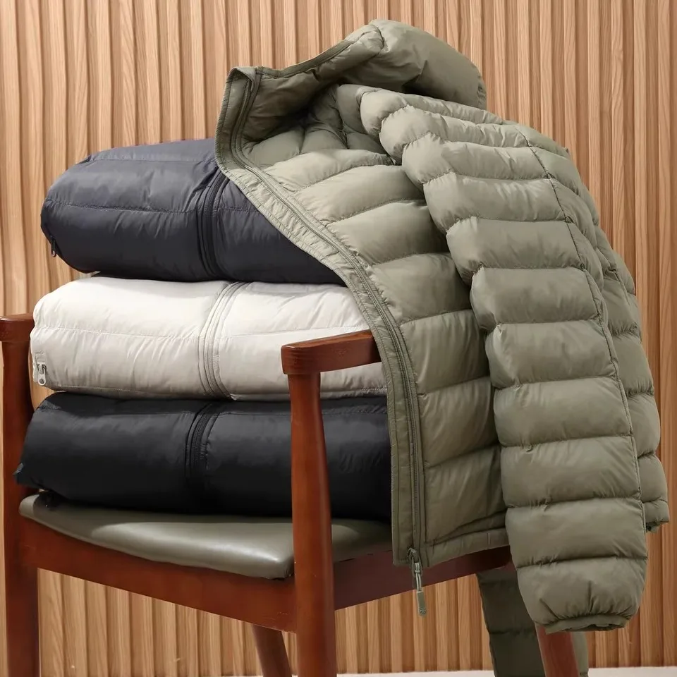 

Зимняя легкая куртка для активного отдыха с капюшоном из технологичного хлопка, ветрозащитная, водоотталкивающая, теплая, молодежная, модная, приталенного кроя, удлиненная