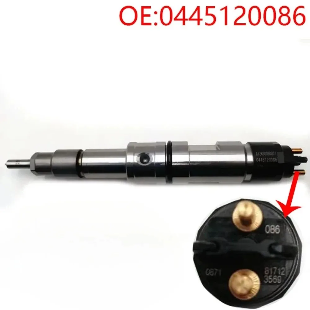 Original High quality New For 0445120086 common rail fuel injector assembly  for Shaanxi Weichai WP10 four valve