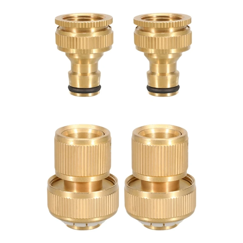 

Brass Garden Hose Quick Couplers Fittings Weatherproof High Pressure Tolerance