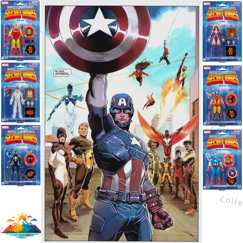 

【IN STOCK 】Hasbro Marvel Legends Secret Wars Action Figure Spider-Man/Captain America/Titania,Collectible Model Toy Gift