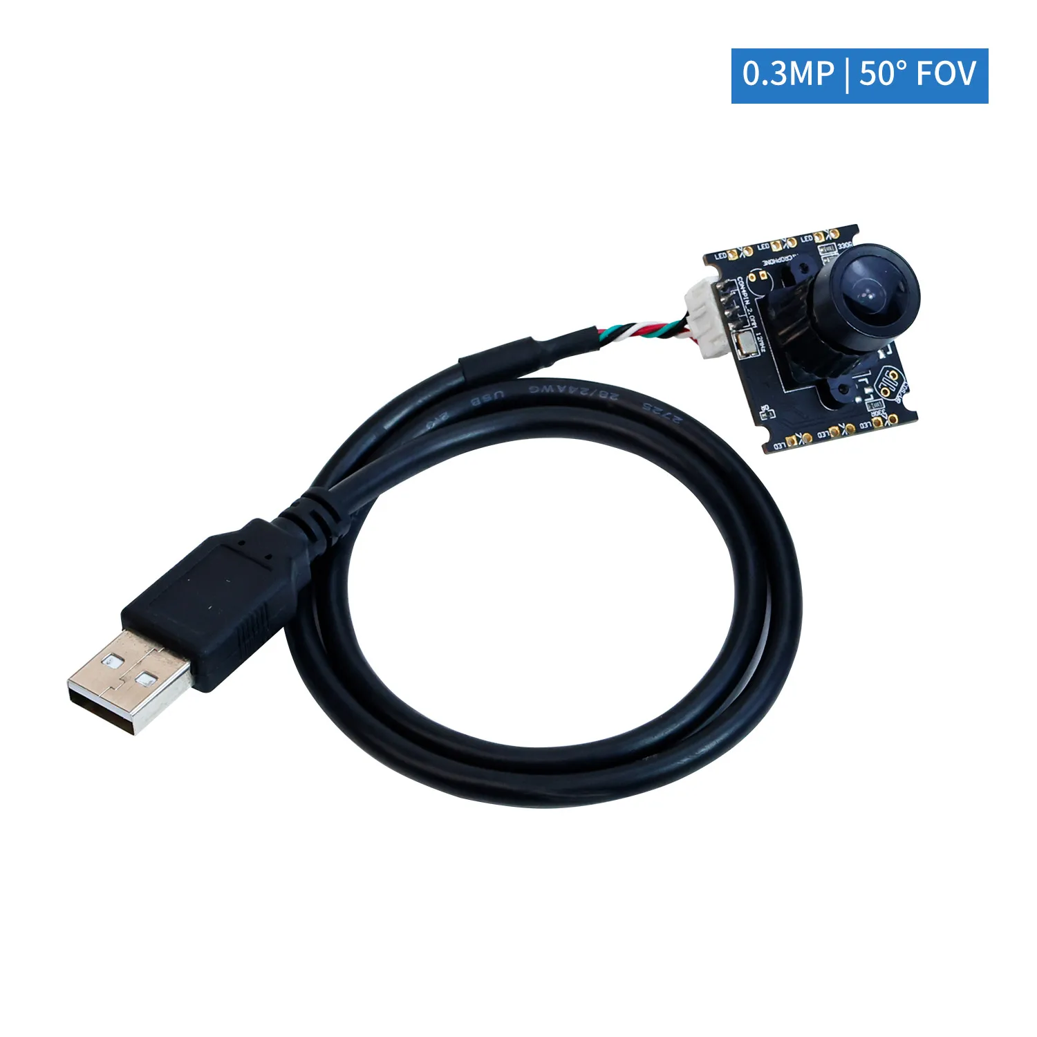 USB Camera Module CMOS USB2.0 Webcam For Android Windows Linux Mac Computer PC Laptops 1M 2M Pixels FOV 50° 120° 148° Optional