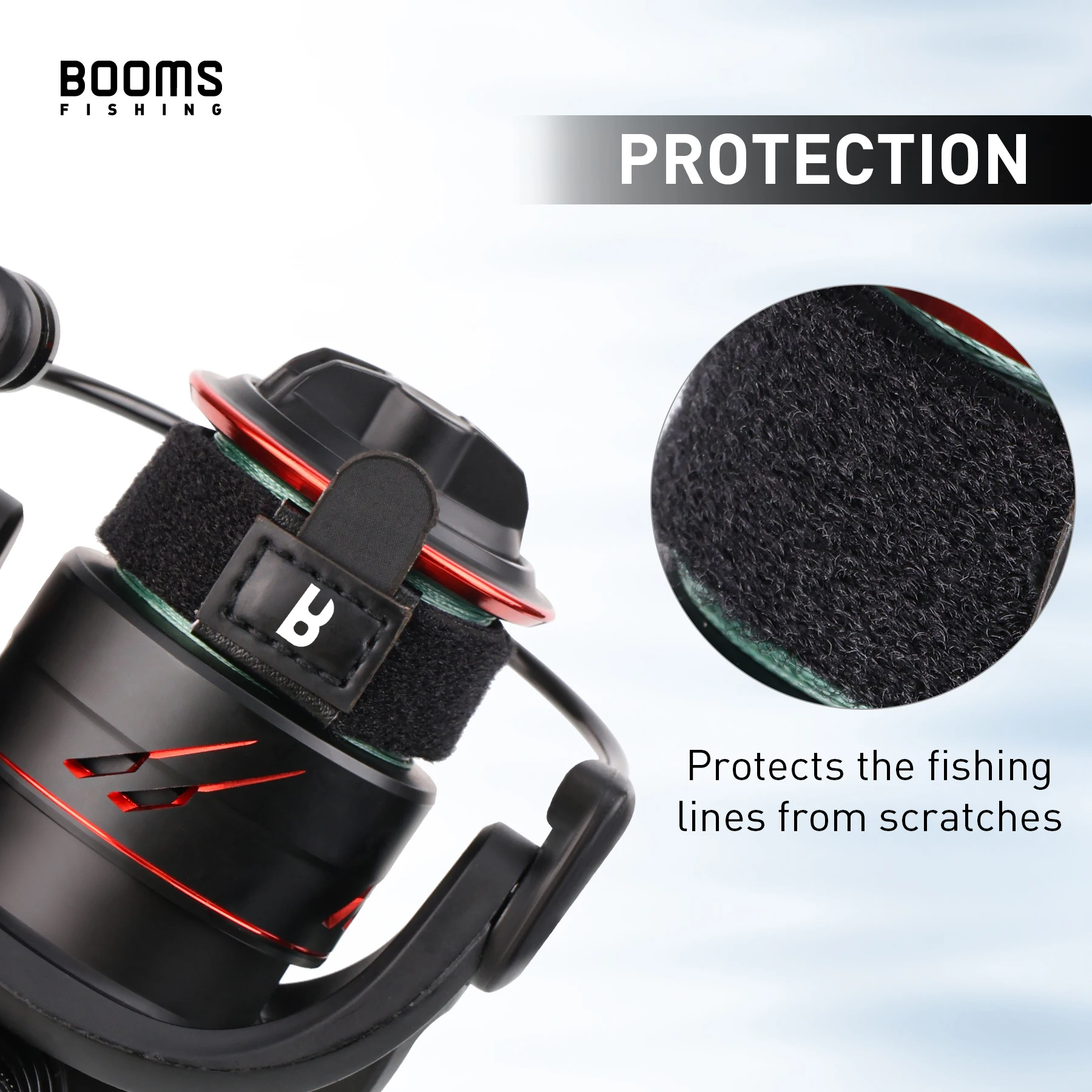 Booms Fishing SB1 1-4Pcs Spinning Reel Protect Cover High Quality Polyester Line Cup Preservation Case Fishing Reels Accessories