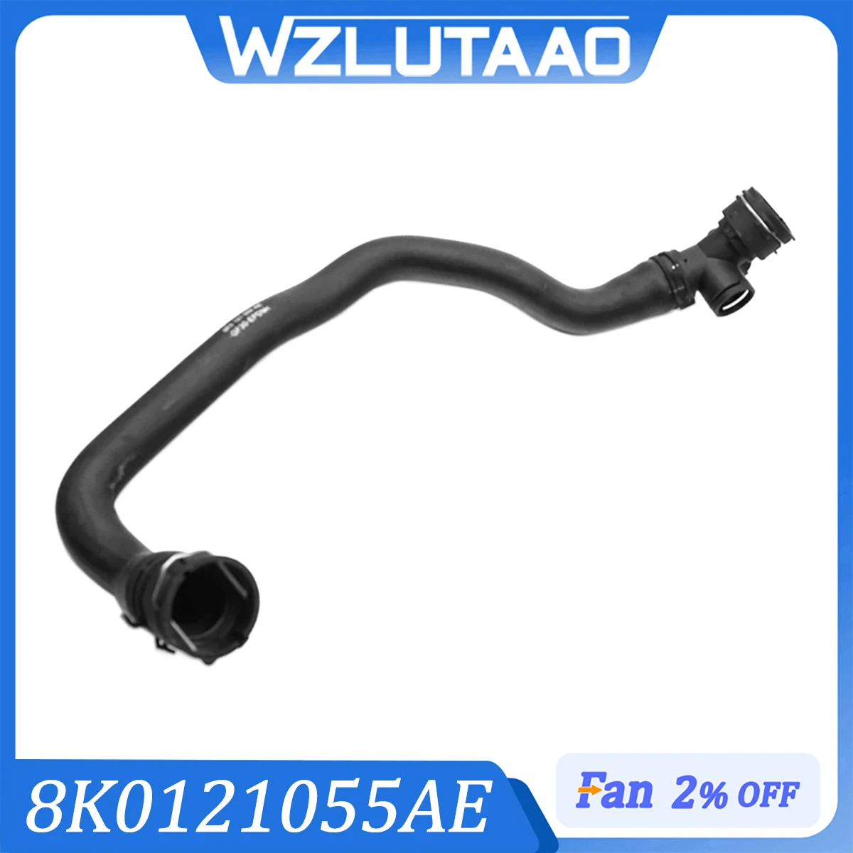 Coolant Hose 8K0121055AE 8K0 121 055 AE For Audi A4 S4 Allroad Quattro Avant A4L A5 S5 Cabriolet Coupe Sportback 2010-2017