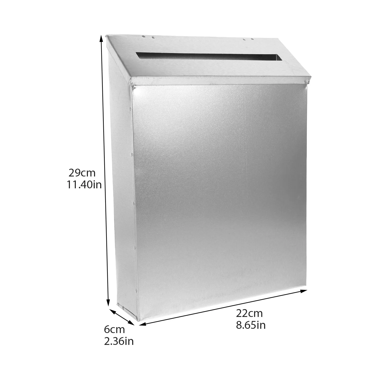 Large Capacity Iron Wall Mount Mailbox Rustic Style Wall Mounted Mail Box Outdoor for Home Mail Box Mailboxes for Outside