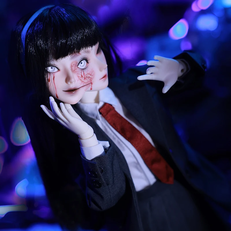 Oryginalna lalka bjd/sd4 mio Mio Fujiang Tomie White Night Walk Half Man, Half Ghost dwustronna edycja