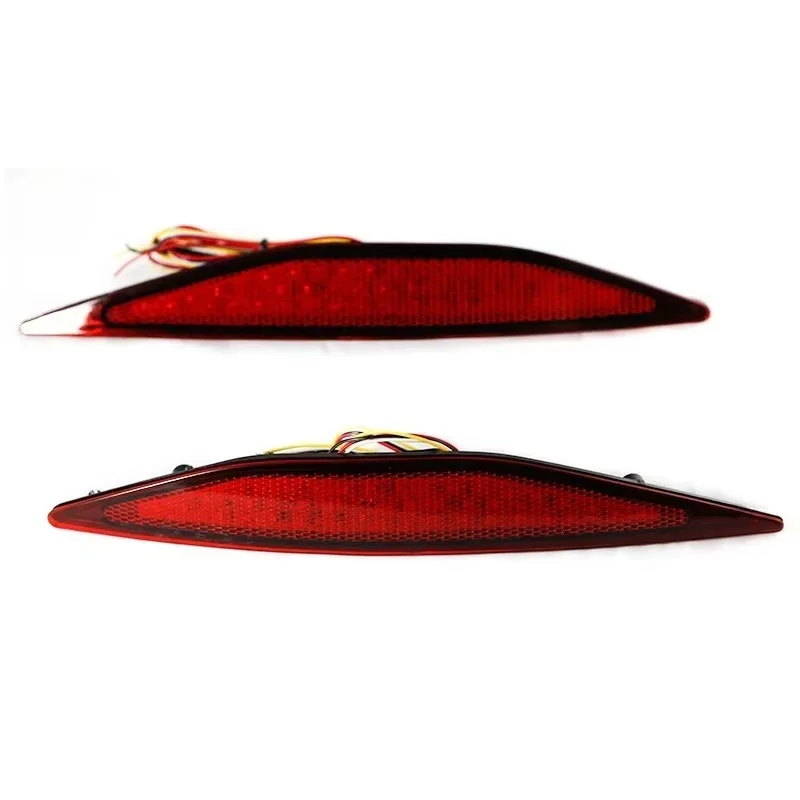 

Popu For Pair with Reflective Stripe Rear Bumper Reflector No Light Red Lens VW Golf MK7 VII 2013-2017 L and R