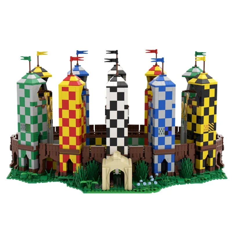 2810pcs MOC Magic Sports Stadium School Model Building Blocks Construction Toy Christmas Gifts Creative DIY Idea Collection Art