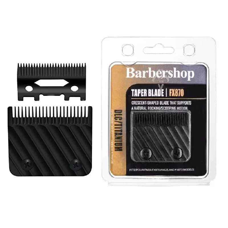 Professional Graphite Fade Replacement Blade Kit compatible with BaBylissPRO Clippers FX870,FXF880,FX810,FX825,FX673N