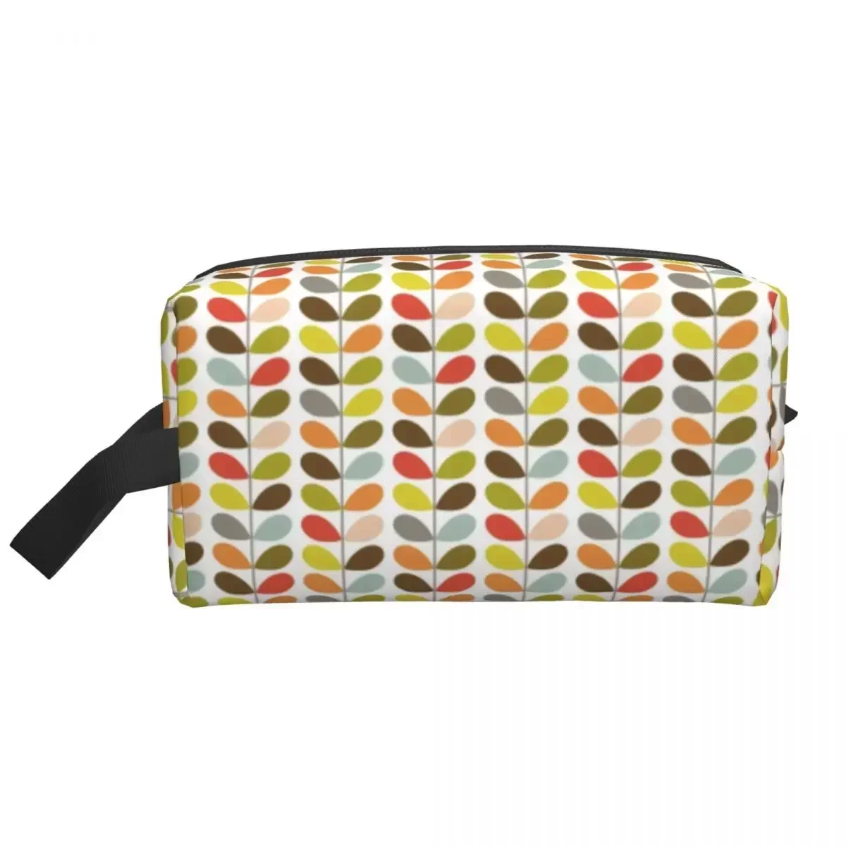 Orla Kiely Flowers Cosmetic Bag Women Kawaii Big Capacity Mid Century Modern Multi Stem Makeup Case Beauty Storage Toiletry Bags