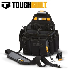 TOUGHBUILT TB-CT-104 Master Electrician's Pouch Shoulder Strap High-capacity Robust Construction 25 Pockets Electrician Bag