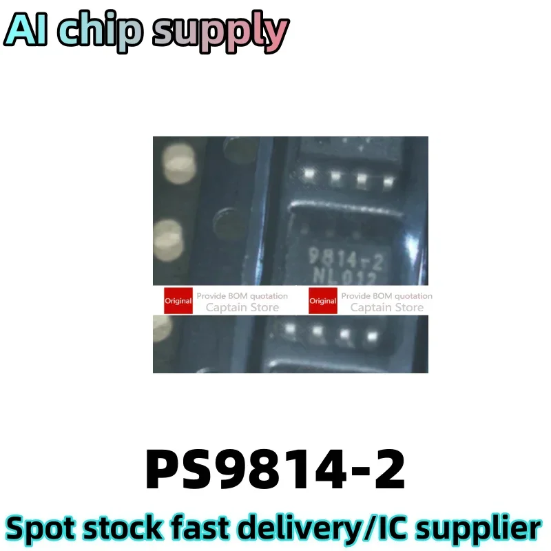 5PCS PS9814-2 9814-2 SOP-8 pin mount optoelectronic coupling isolator