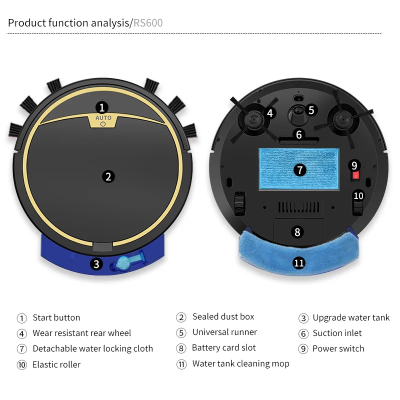 Smart Sweeping Robot App Controls Large Suction Robot Dry And Wet Sweeping And Mopping Smart Vacuum Cleaner Remote Control