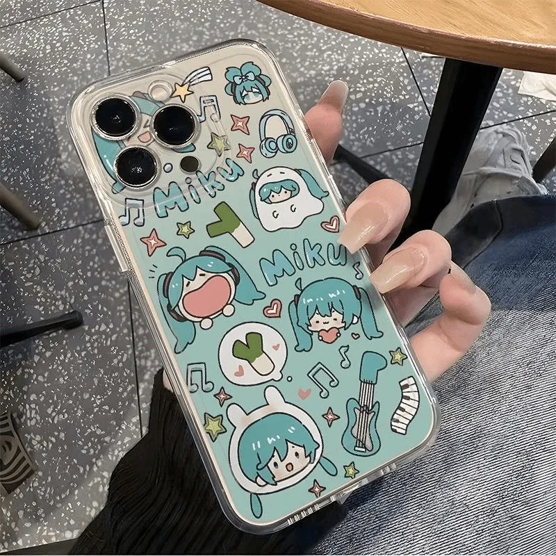 

New For Hatsune Miku Phone Case Apple 16/15 Case Scratch-Resistant, Shockproof Couple's Phone Case Gift
