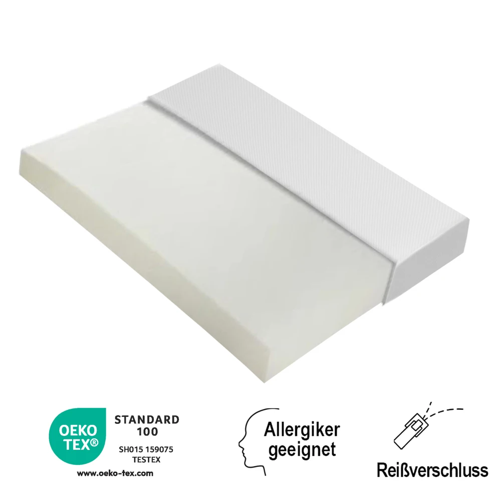 90 x 200 cm, bequeme Matratze, rutschfeste Partikel, Eco-Tex-zertifiziert, ergonomisch, atmungsaktiv und langlebig, Härte H3 – Detail 26
