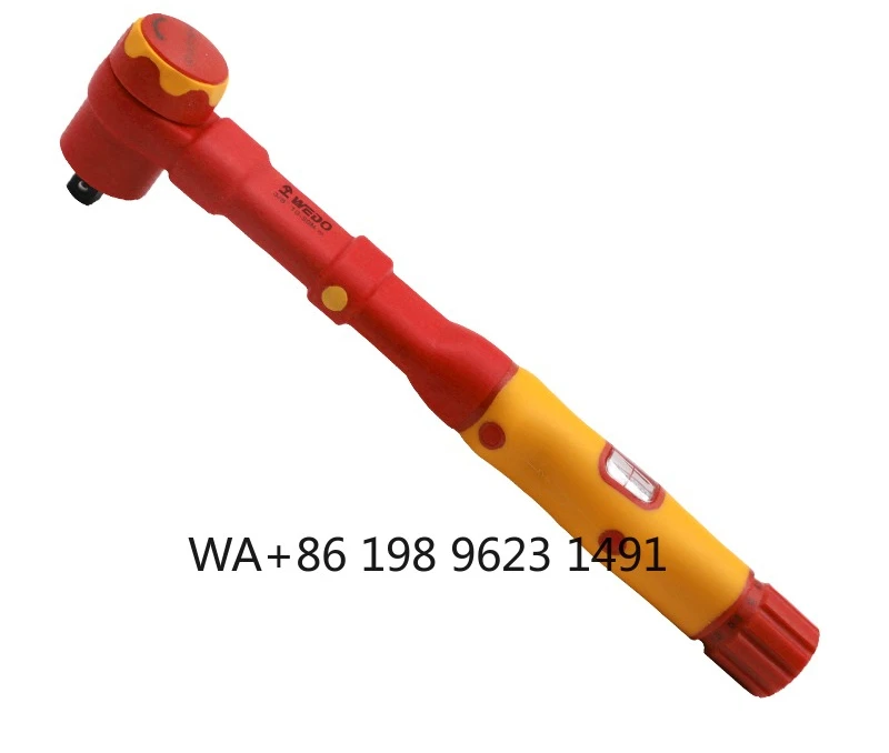 1000V Insulated Torque Wrench, 3/8 Inch CR-V Steel, VDE certified safety hand tool for high voltage electrical operation
