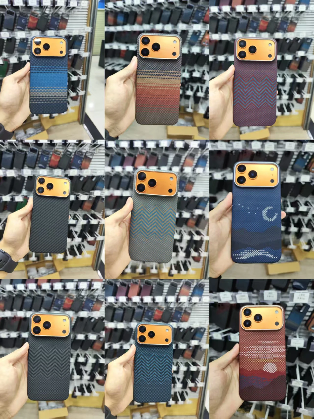 

Для iPhone 17 Pro Max/17 Pro/17 Air/17 арамидный чехол из углеродного волокна, ультратонкий легкий чехол, совместимый с MagSafe