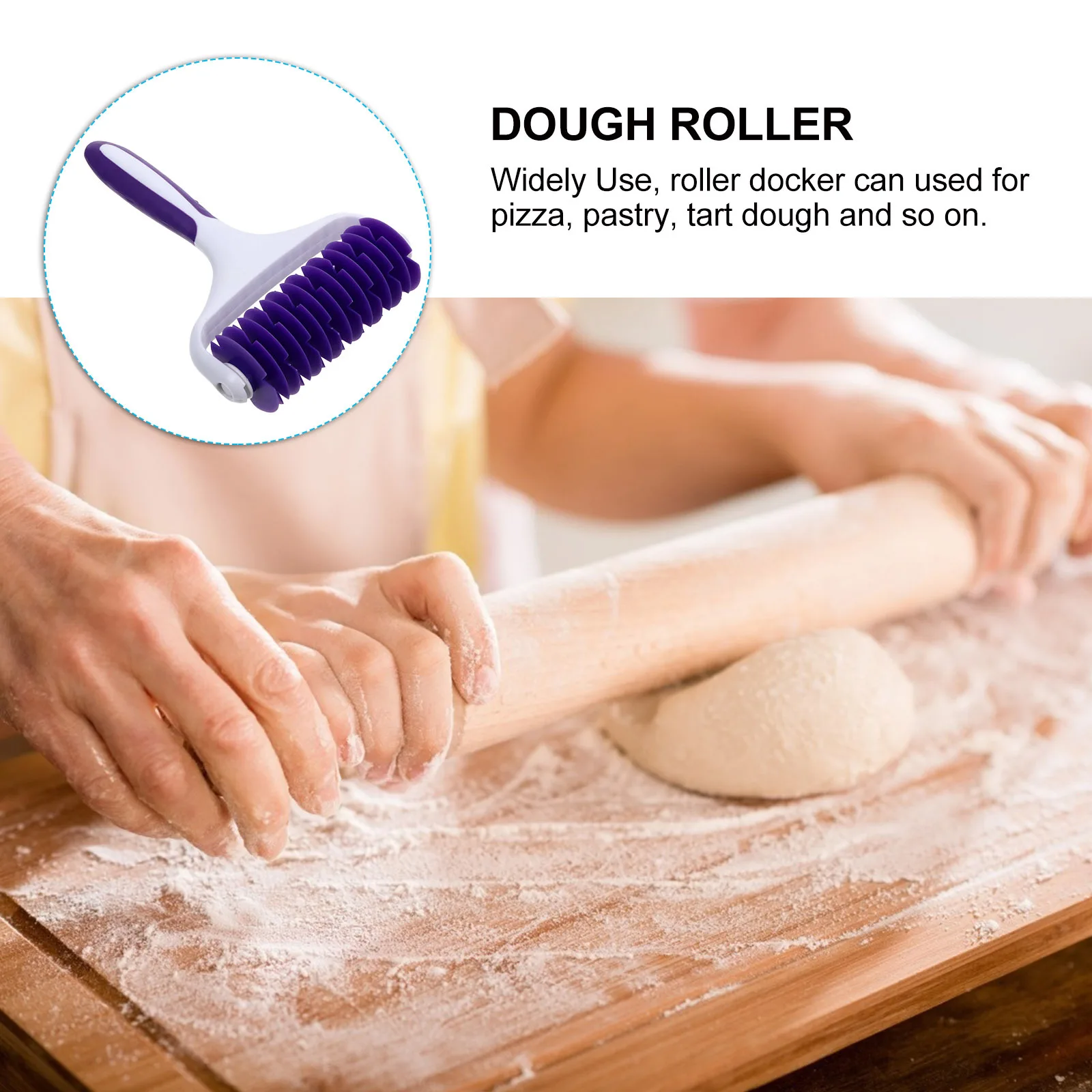 1 قطعة الخبز نفطة الأسطوانة كفاءة البيتزا دوكر للإفراج المعجنات لاذع العجين المتداول قبضة عدم الانزلاق