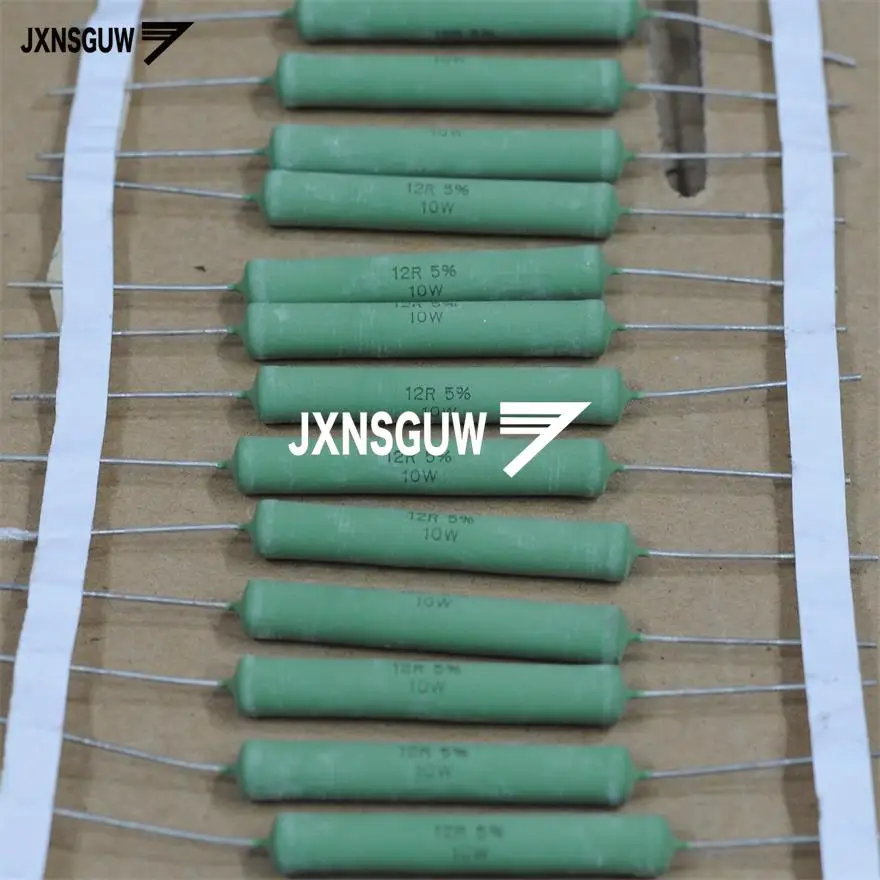 

10PCS NEW VISHAY PH BC AC-10 5% 10W12R 7x43MM High power wire wound resistors 10W 12R resistance AC10 10W12ohm free shipping