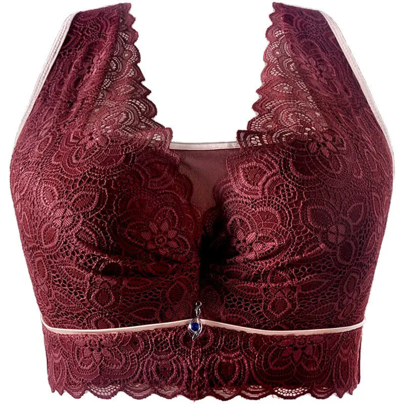 Women Bras Push Up Sexy Bra Strapless Underwear Women Plus Size Bra Thin Cup Bras for Women Adjusted Bralette Red Lingerie