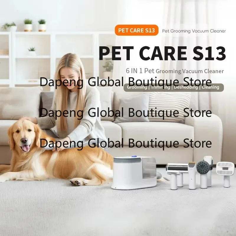 Factory C-at Dog Shedding Hair Clipper Trimmer Vacuum Silent Pet Hair Grooming Vacuum Cleaner Kit
