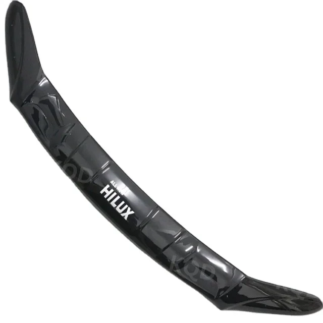

New arrival accessories ABS body parts black bonnet Hood guard for toyota hilux revo