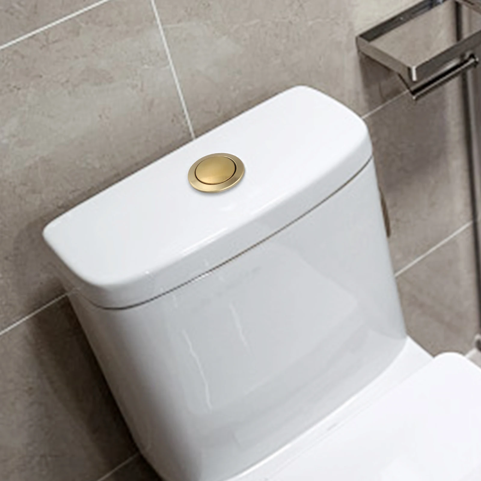 

Bathroom Renovation Flush Button Bathroom Chrome Flush Button User-friendly Mechanism Effortless Flushing Operation