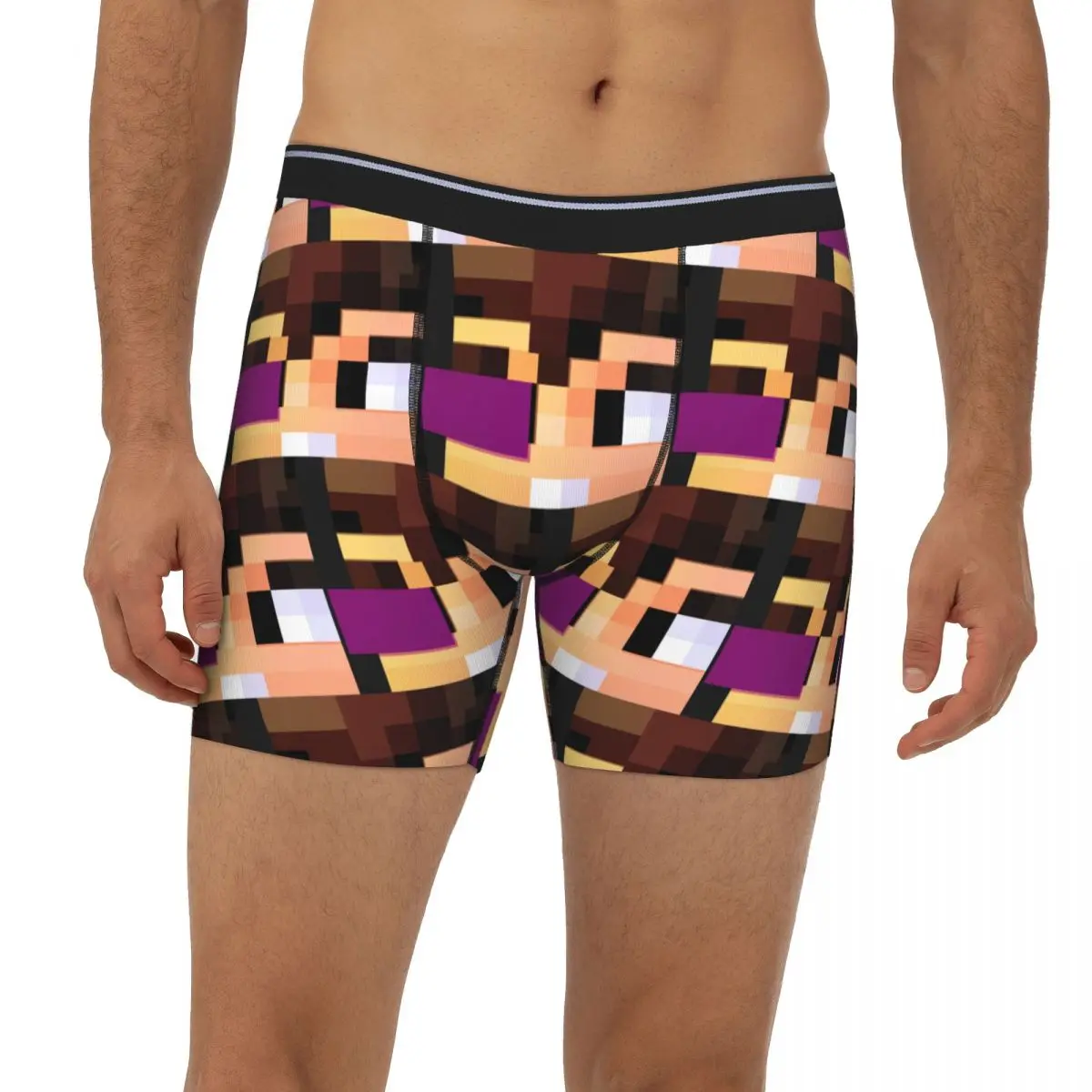 

Длинные трусы-боксеры Vegetta Karmaland, короткие мужские трусы, мягкое нижнее белье для мужчин, подарки бойфренду