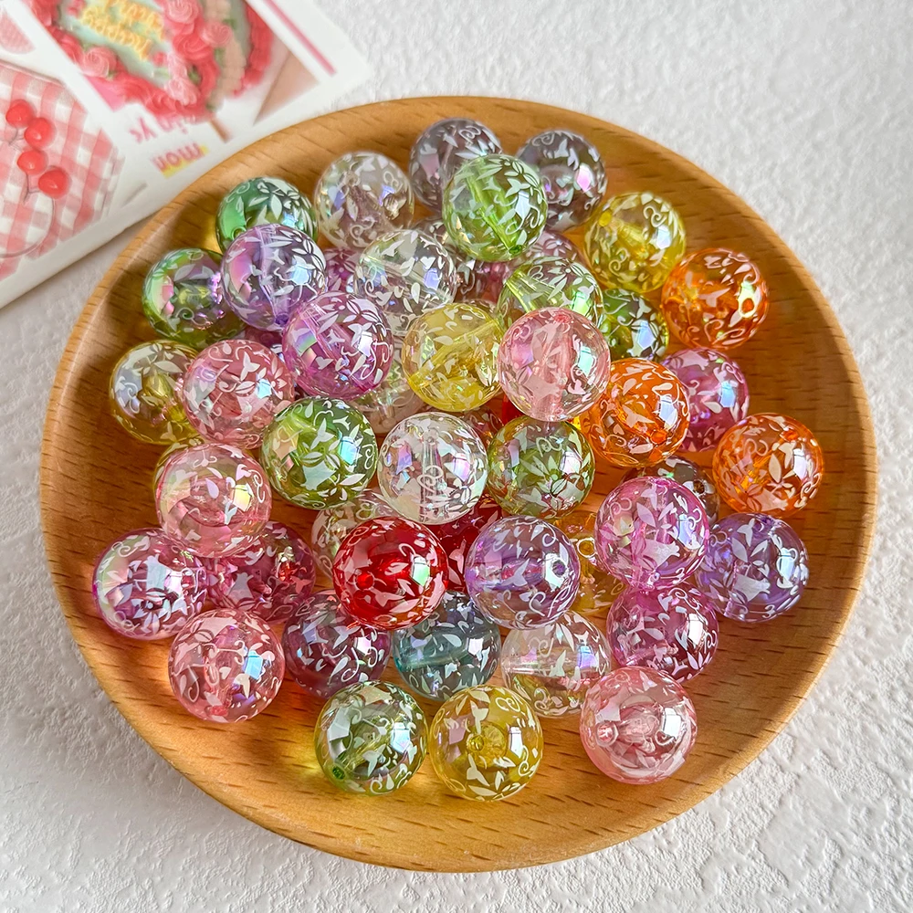 

Cordial Design 16*16MM 100Pcs Aurora Effect/DIY Beads/Hand Made/Jewelry Findings & Components/Round Shape/Acrylic Bead#19061