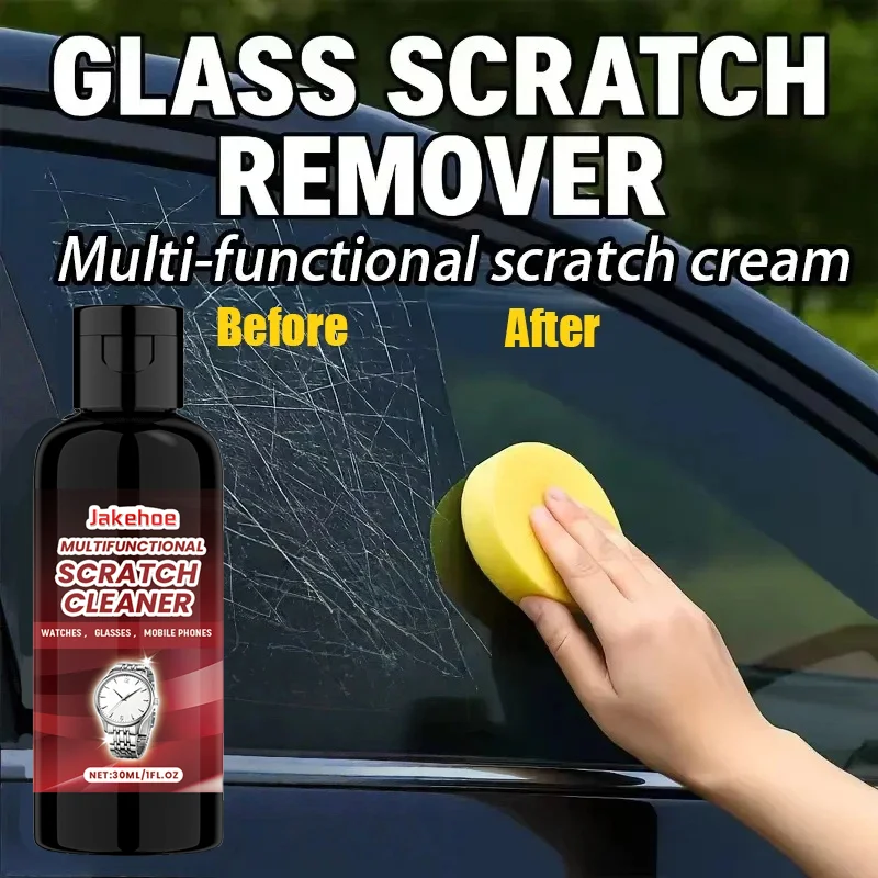 معجون إصلاح الخدوش الزجاجي، يمكن استخدامه للزجاج الأمامي، والأبواب الزجاجية للحمام، والنوافذ، وما إلى ذلك، لاستعادة معجون الخدوش الملمع #1